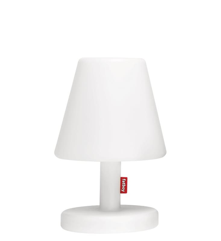 Luminaire - Lampes de table - Lampe d\'extérieur Edison the Medium Bluetooth plastique blanc / H 51 cm - LED - Fatboy - Blanc / Bluetooth - Polyéthylène