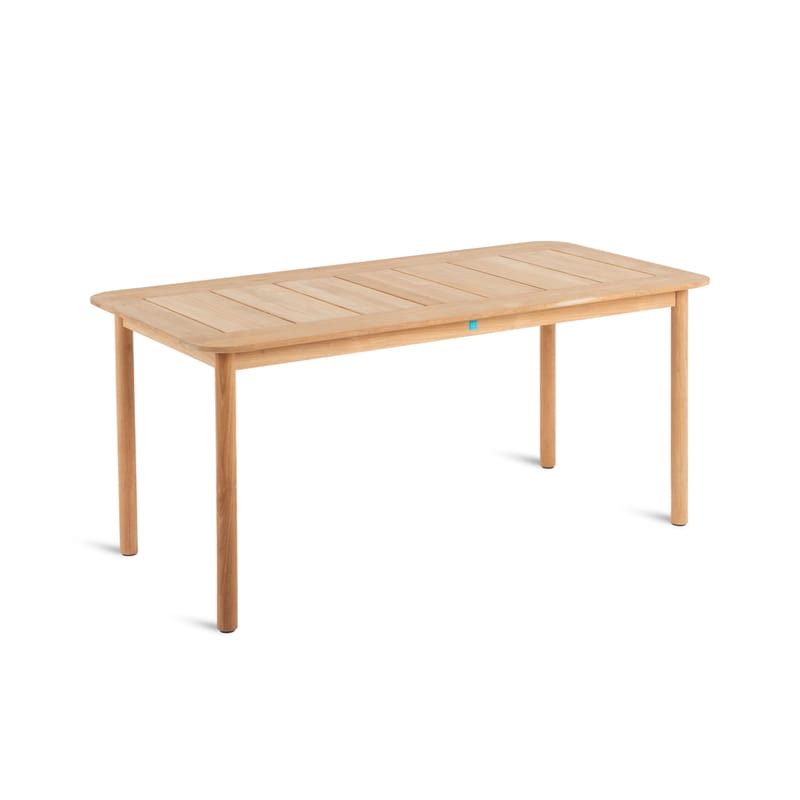 Outdoor - Garden Tables - Pevero Rectangular table natural wood / 80 x 160 cm - 8 people - Teak - Unopiu - Teak - Teak