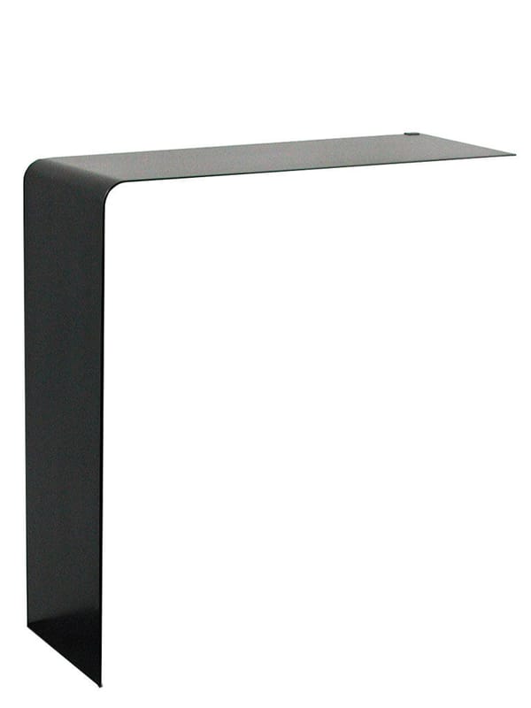 Furniture - Console Tables - Wing Shelf Wall console table metal black - Zeus - Phosphatized steel - Phosphated steel