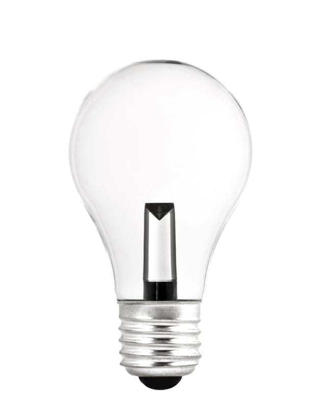 LED-Glühbirne E27 MONOBLOC von Pop Corn - transparent