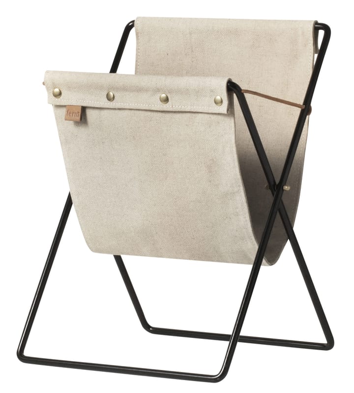 Portariviste Herman di Ferm Living - nero beige