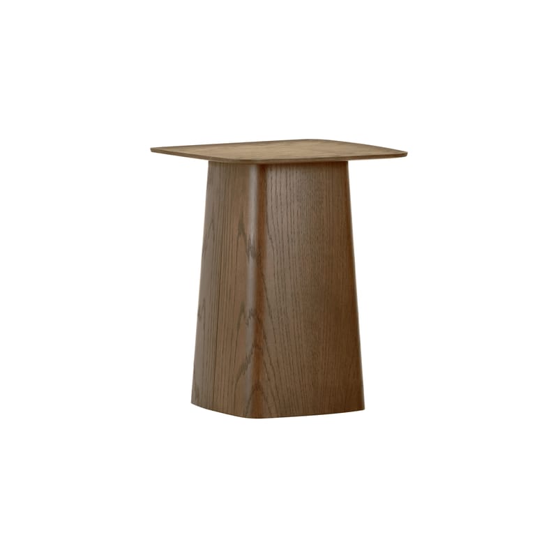 Furniture - Coffee Tables - Wooden Small End table natural wood / 31.5 x 31.5 x H 39 cm - Vitra - Walnut - Plywood