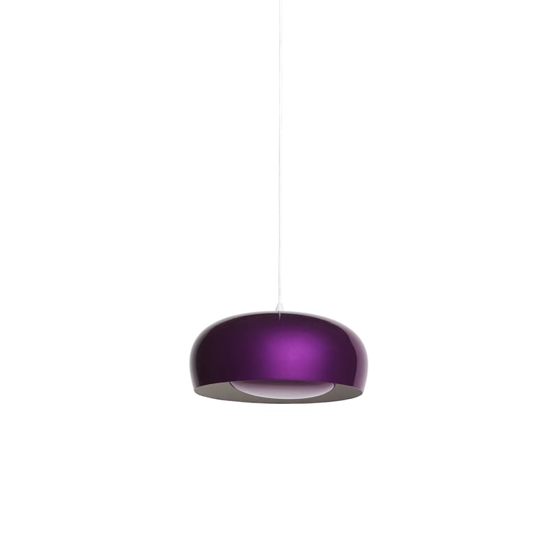 Luminaire - Suspensions - Suspension Brush Petite métal violet / Ø 35 cm - Petite Friture - Violet - Aluminium