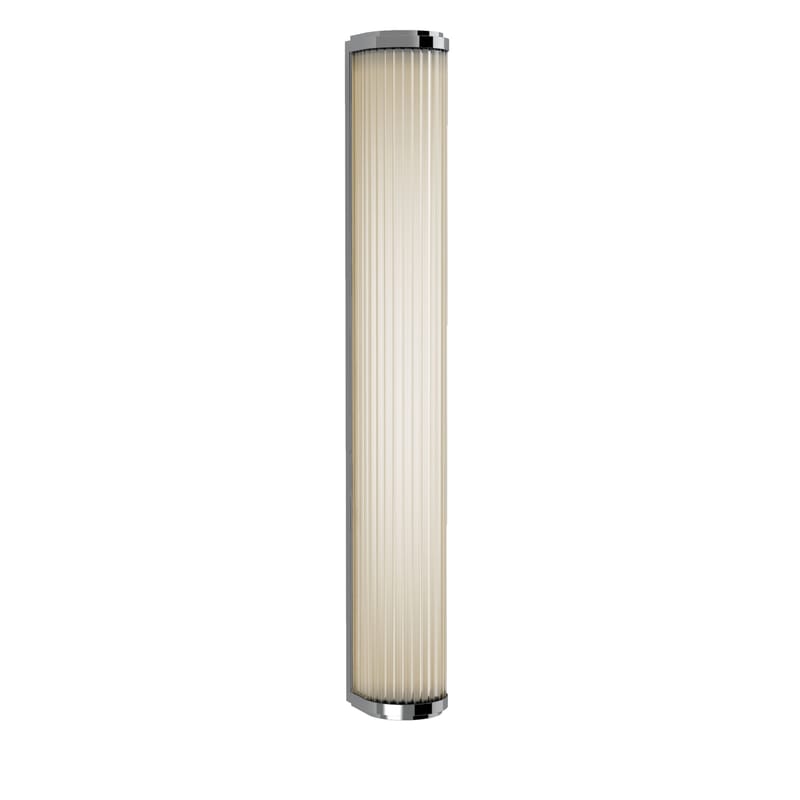 Lighting - Wall Lights - Versailles LED Wall light metal / Glass slats - L 61 cm - Astro Lighting - Chromed - Glass, Steel