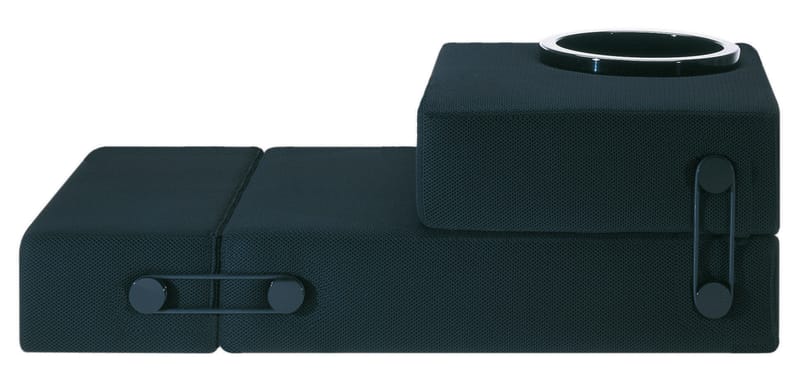 Möbel - Möbel für Teens - Bettsessel Trix textil schwarz Zum Bett ausklappbar - Kartell - Schwarz - Polyesterfaser, Polyurhethan