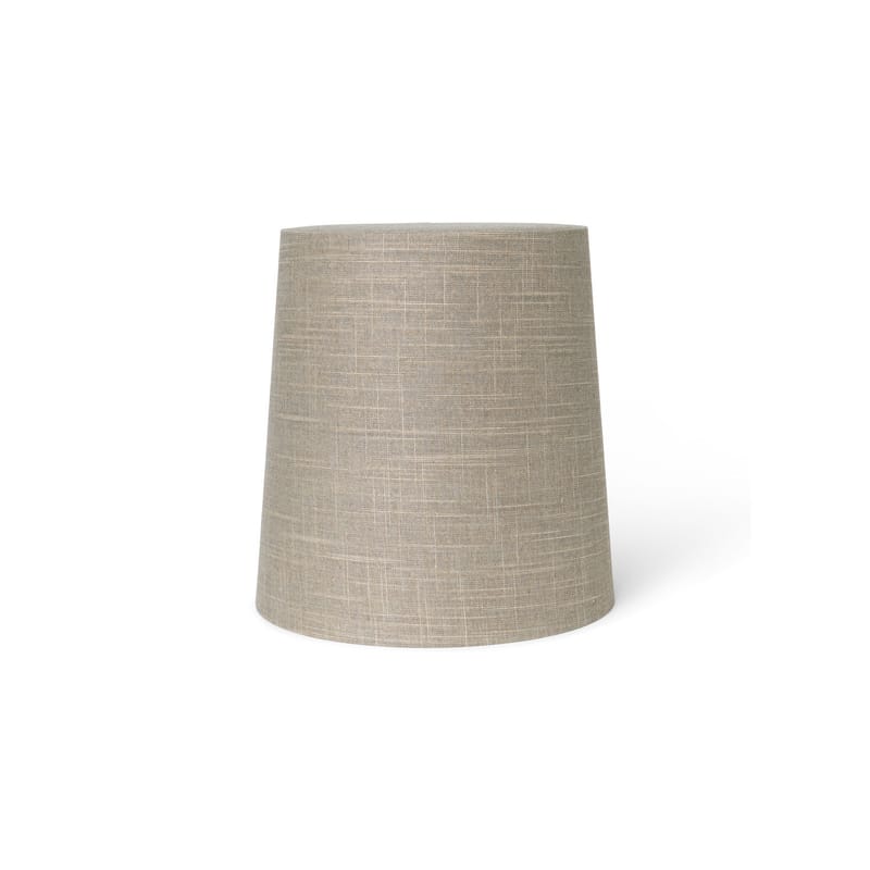 Lighting - Table Lamps - Eclipse Medium Lampshade textile grey beige / Medium - Ø 27 x H 28 cm / Fabric - Ferm Living - Ø 27 x H 28 cm / Sand - Fabric, Steel
