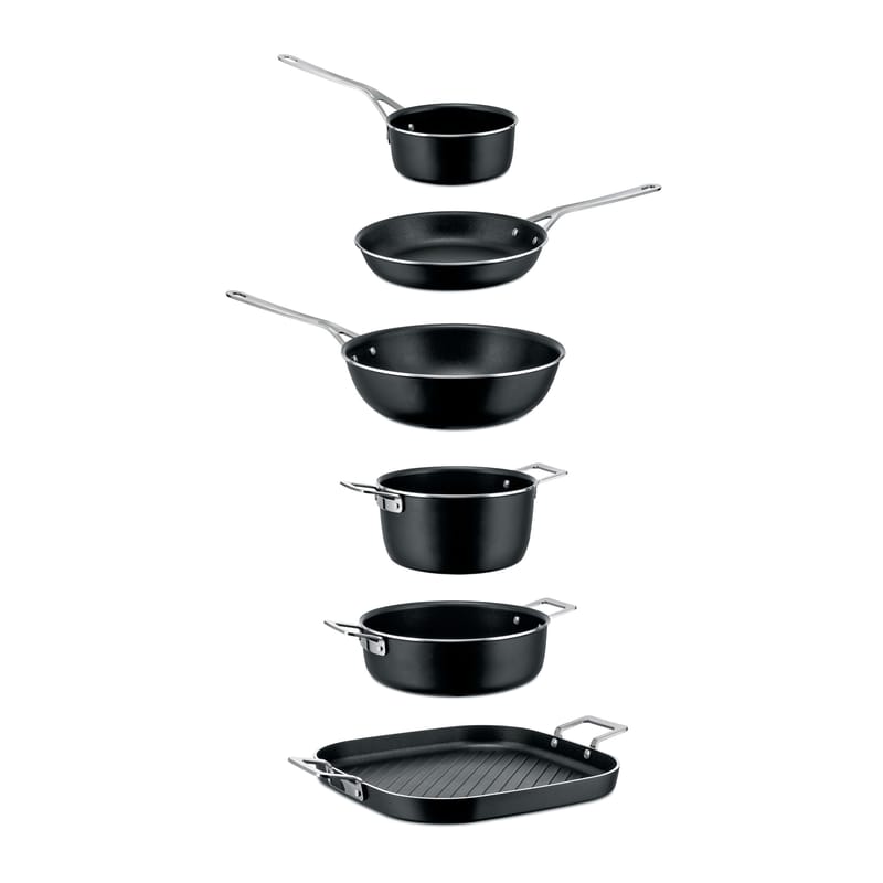 Alessi Pots&Pans High stove - black steel