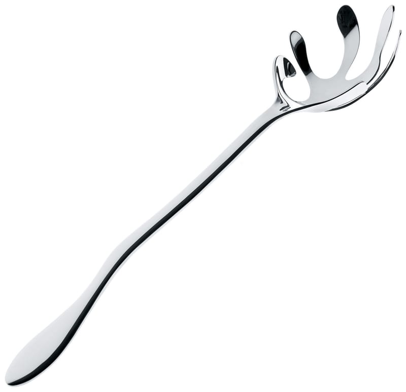 Tableware - Cutlery - Mediterraneo Spaghetti spoon metal - Alessi - Mirror polished - Stainless steel