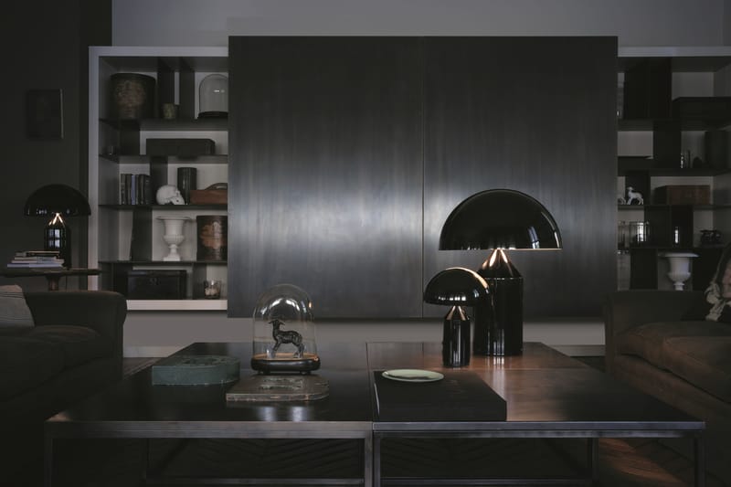 von O luce Atollo - In Tischleuchte | Made Design Large schwarz