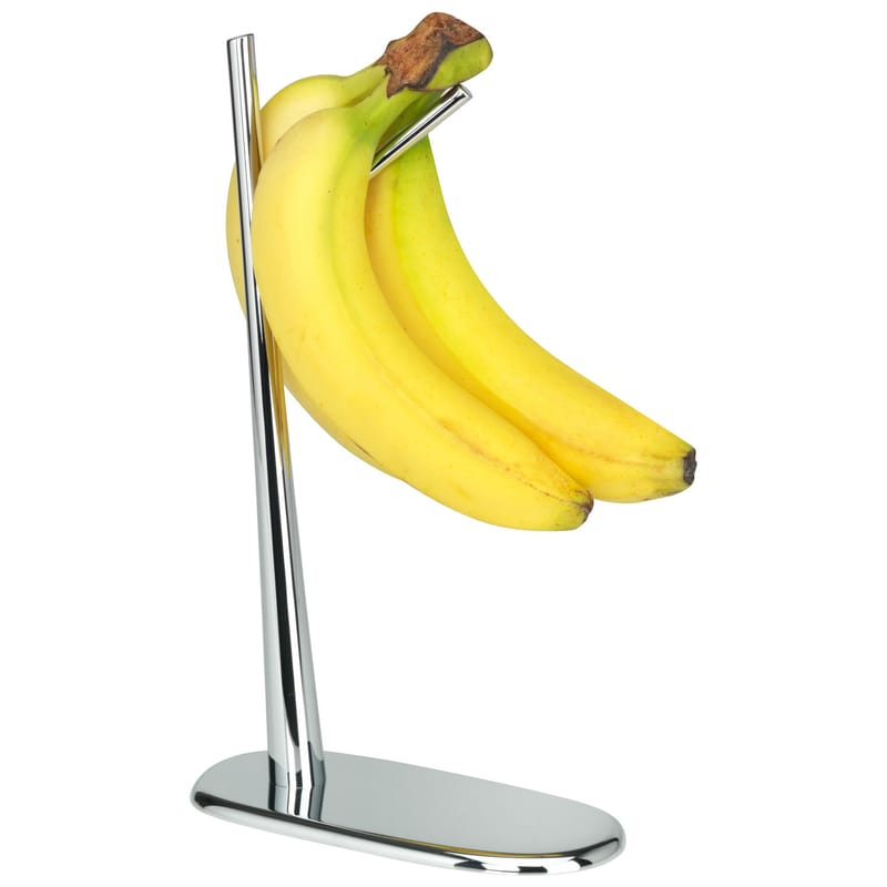 Tableware - Fruit Bowls & Centrepieces - Dear Charlie Stand metal For bananas - Alessi - Chrome - Zamak