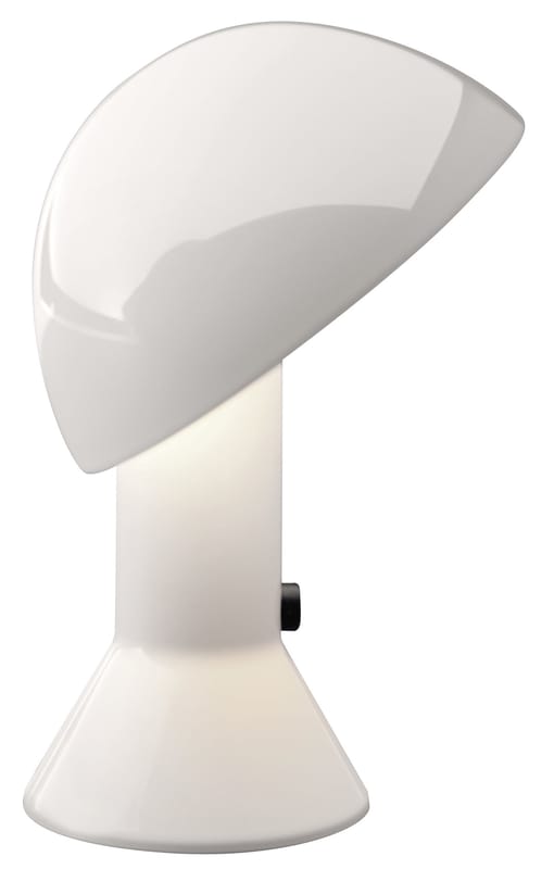 Lighting - Table Lamps - Elmetto Table lamp plastic material white / H 28 cm - Martinelli Luce - White - Resin