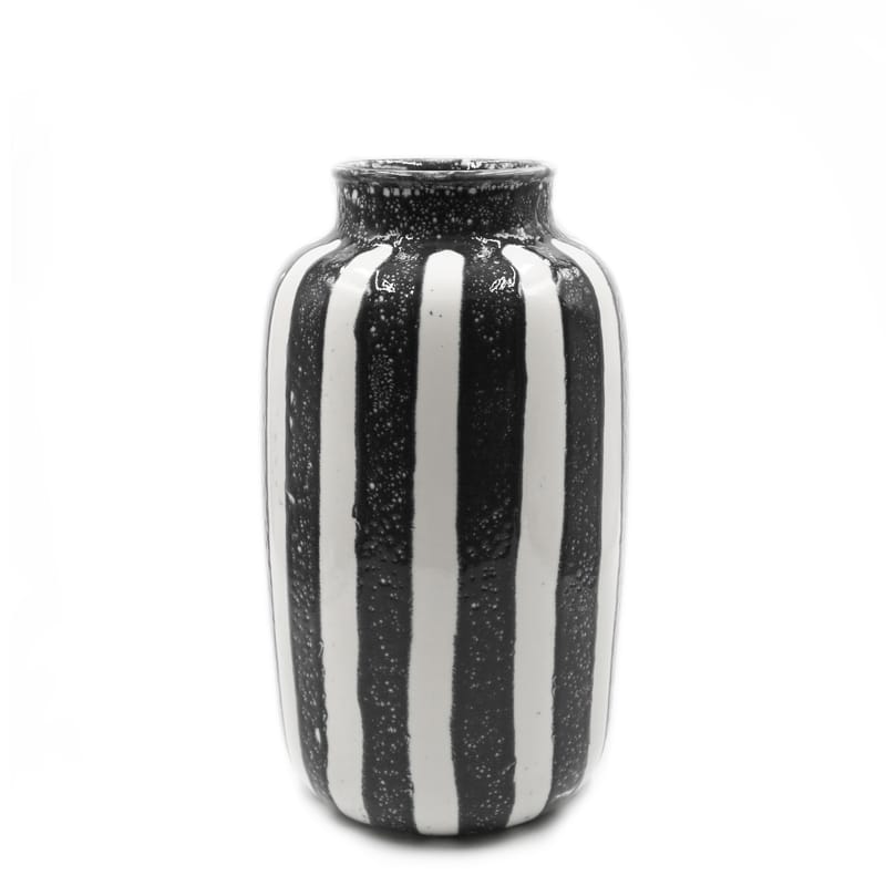 Décoration - Vases - Vase Riviera Large céramique noir / H 36 cm - Maison Sarah Lavoine - Noir - Céramique émaillée