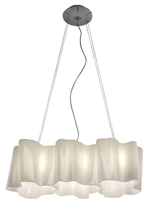 Suspension Artemide Logico XL - Verre Blanc Diamètre 40 Cm, Design Moderne