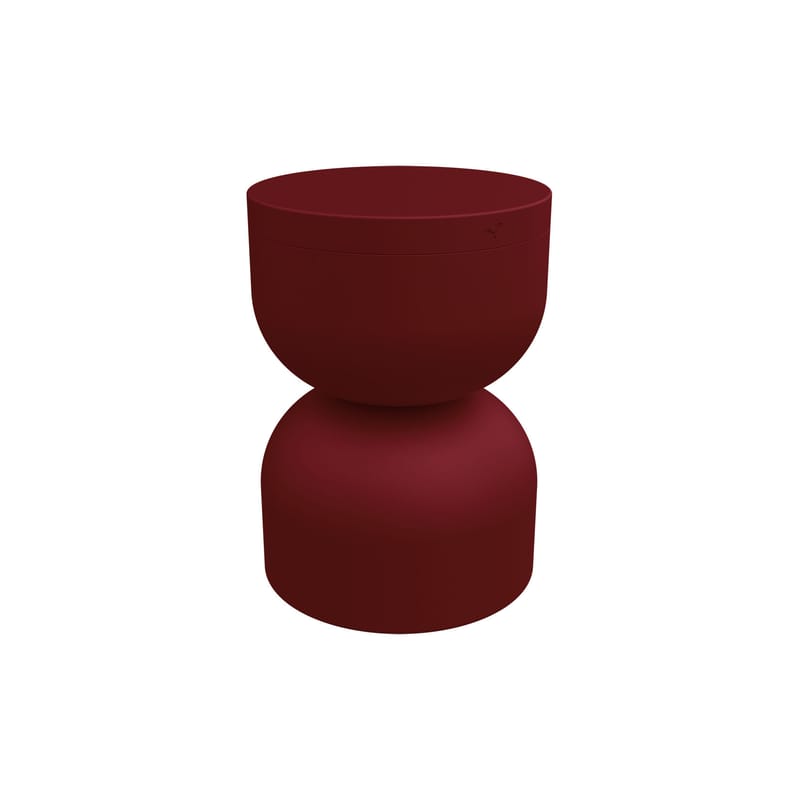 Furniture - Coffee Tables - Piapolo Stool metal red / Storage box - Fermob - Chilli - Aluminium