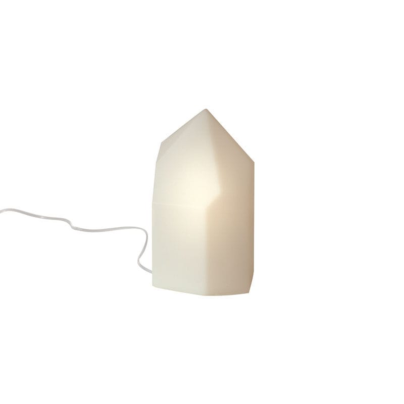 Luminaire - Lampes de table - Lampe de table Kristalina plastique blanc / Ø 13 x H 25 cm - Slide - Blanc - Polyéthylène