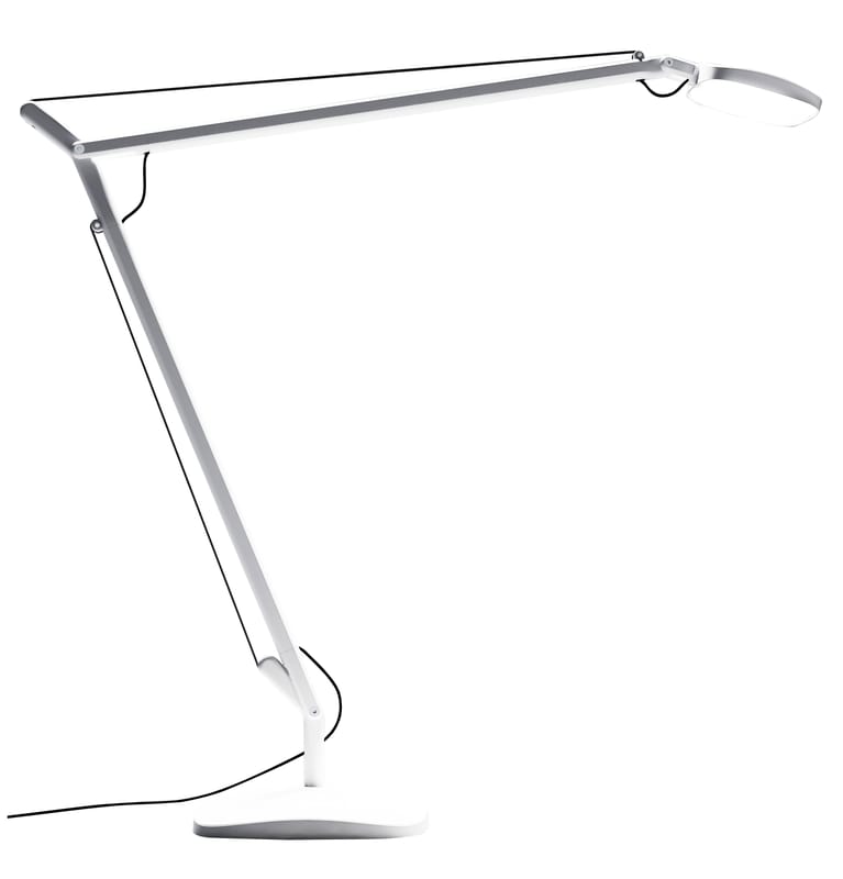 Lighting - Table Lamps - Volée LED Table lamp metal white - Fontana Arte - White - Aluminium