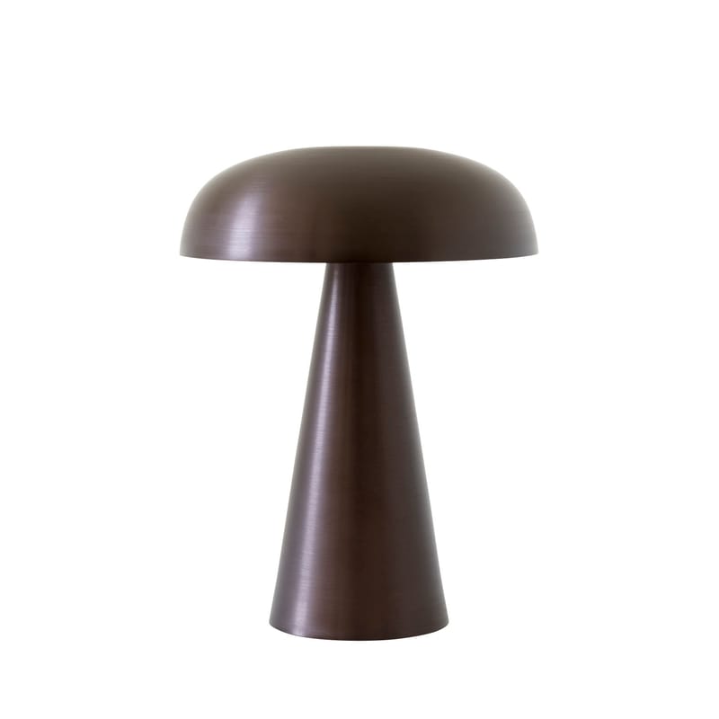 Lighting - Table Lamps - Como SC53 LED Wireless rechargeable lamp brown metal / LED - Aluminium - H 21 cm - &tradition - Bronze - Extruded aluminium
