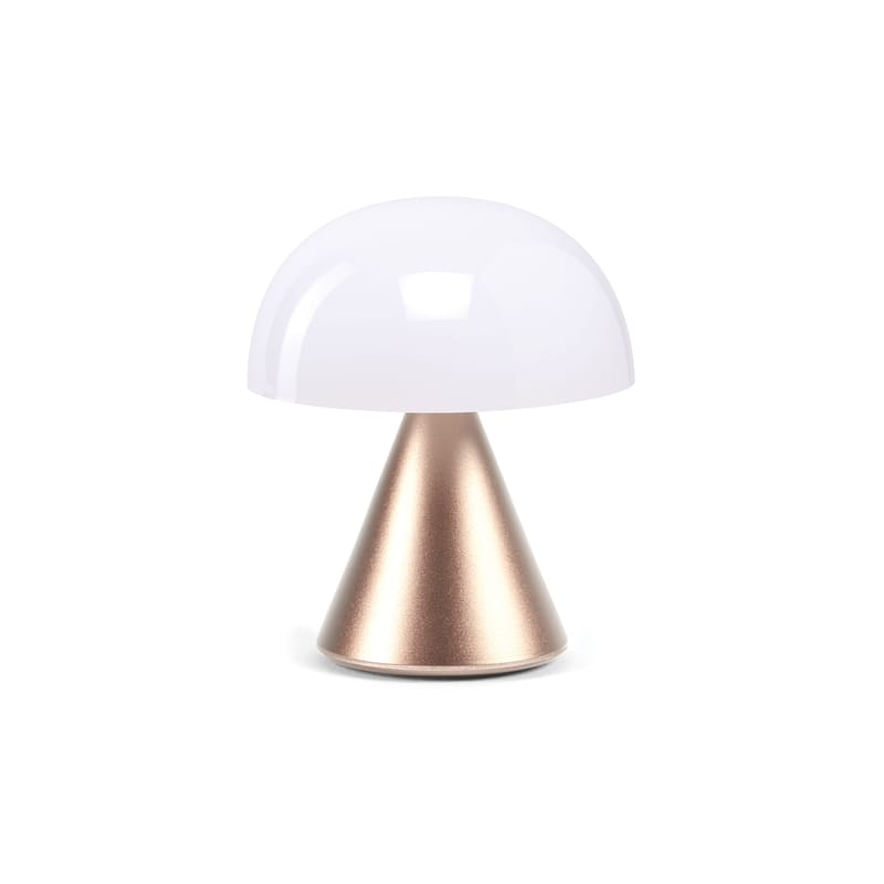 Luminaire - Lampes de table - Lampe sans fil rechargeable Mina Mini LED métal plastique or / H 8,3 cm / INDOOR - Lexon - Or rose - ABS, Aluminium