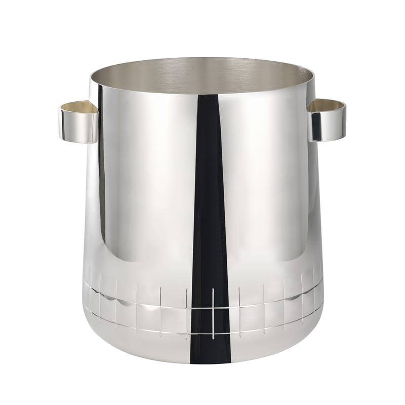 Tableware - Around wine - Graphik Champagne bucket silver metal - Christofle - Silver - Silvery metal