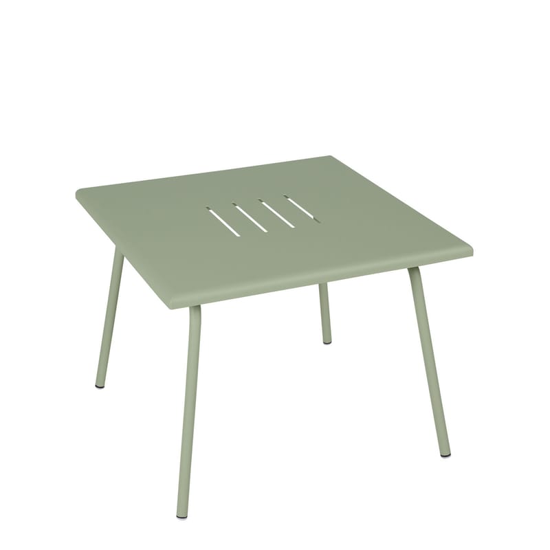 Furniture - Coffee Tables - Monceau Coffee table metal green / 57 x 57 cm - Steel - Fermob - Cactus - Steel