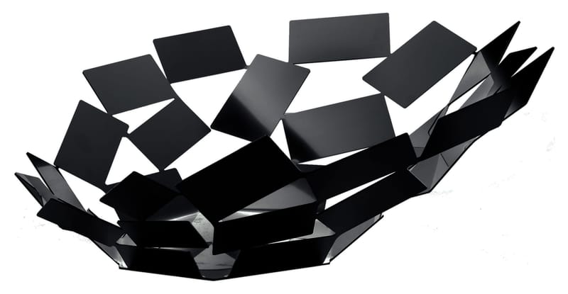 Tableware - Fruit Bowls & Centrepieces - La Stanza dello Scirocco Centrepiece metal black Ø 41 cm x H 15 cm - Alessi - Black - Stainless steel