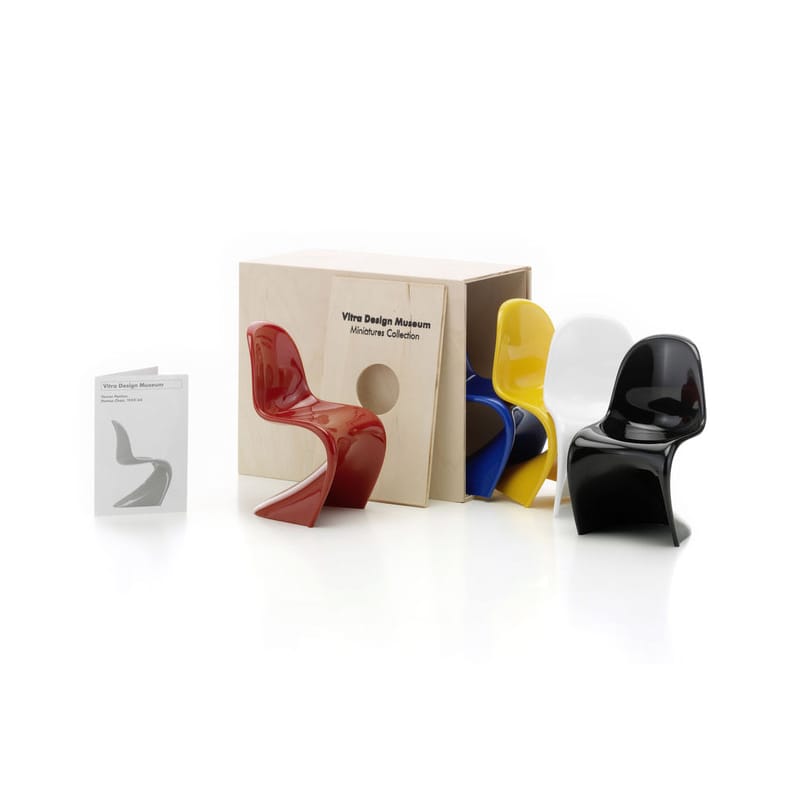 Decoration - Home Accessories - Panton Chairs Miniature plastic material multicoloured / Panton (1959 / 1960) - Set of 5 - Vitra - Panton Chairs - Polypropylene