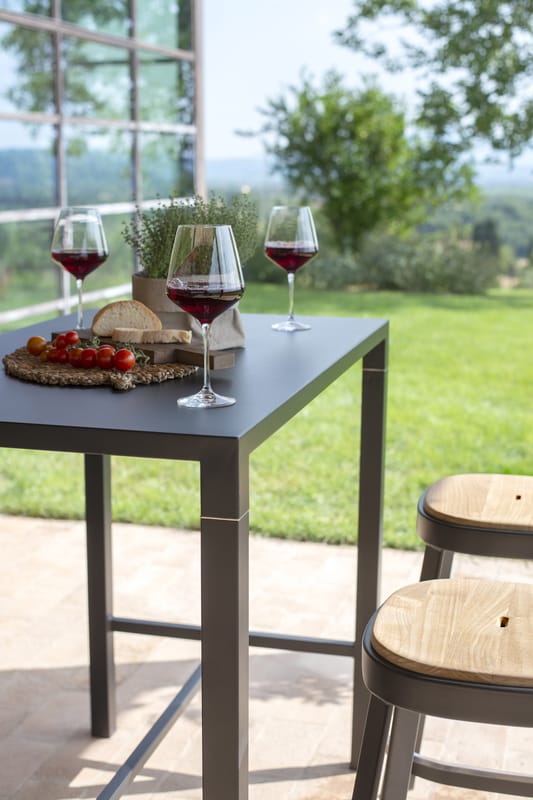 Table haute – Mange debout Icub - industriel vintage 120 x 30 x 110 cm.  Blanc - RETIF