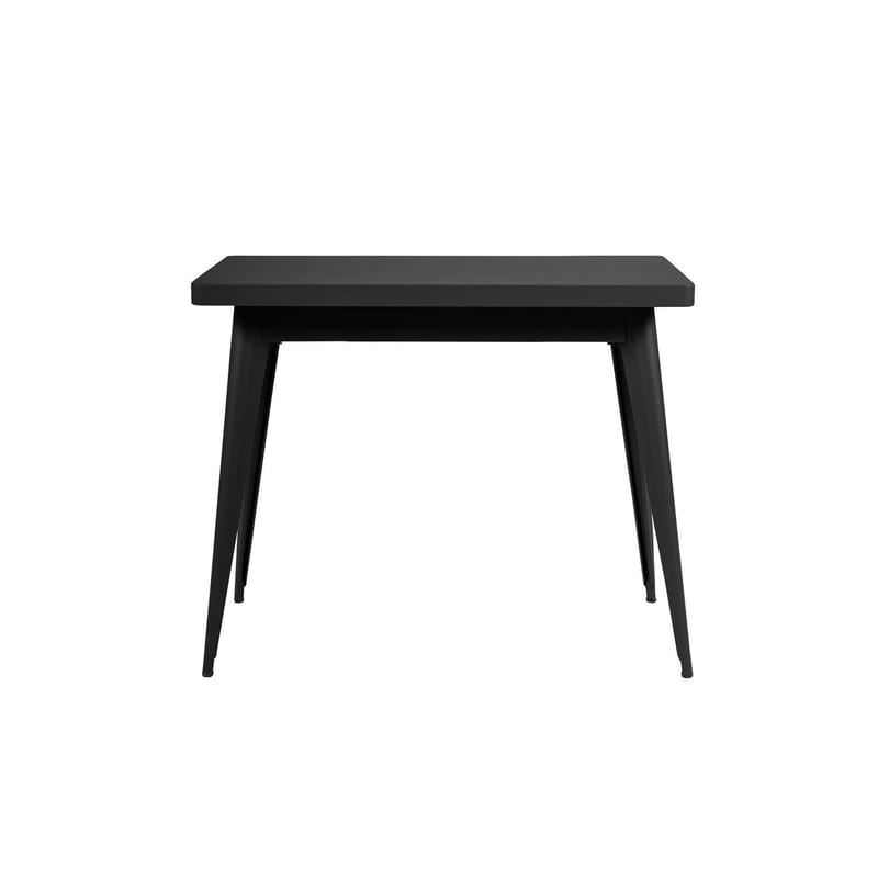 Furniture - Console Tables - 55 Console metal black / Sans tiroir - Pieds acier / L 90 cm - Tolix - Noir (mat fine texture) - Lacquered steel