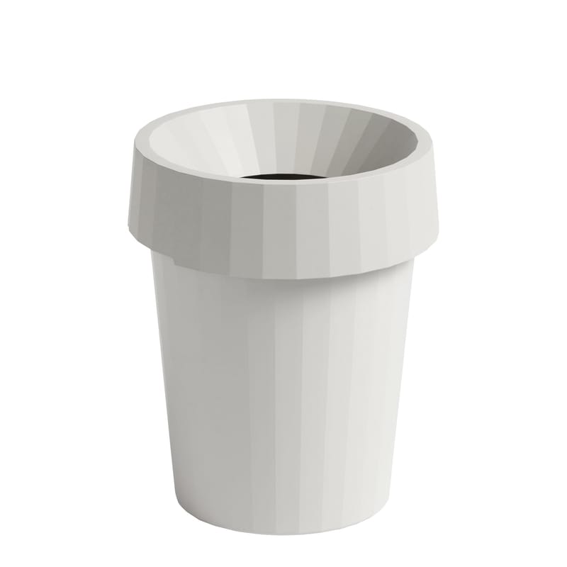 Decoration - Office - Shade Wastepaper basket plastic material white / Ø 30 x H 37 cm - Hay - White - Recyclable polypropylene