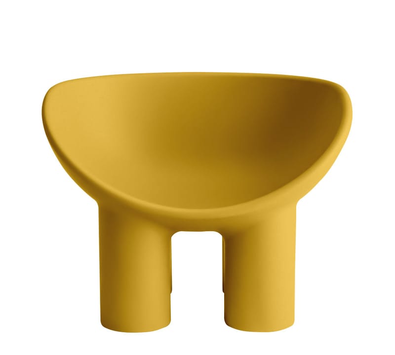 Möbel - Lounge Sessel - Sessel Roly Poly plastikmaterial gelb - Driade - Gelb Butterblume - Polyäthylen
