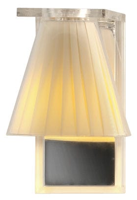 Leuchten - Wandleuchten - Wandleuchte Light Air plastikmaterial textil beige / Lampenschirm aus Stoff - Kartell - Beige - Gewebe, Thermoplastisches Polykarbonat