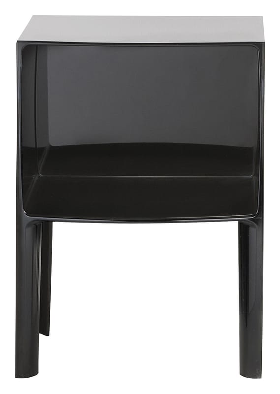 Furniture - Bedside & End tables - Small Ghost Buster Bedside table plastic material black - Kartell - Black - PMMA