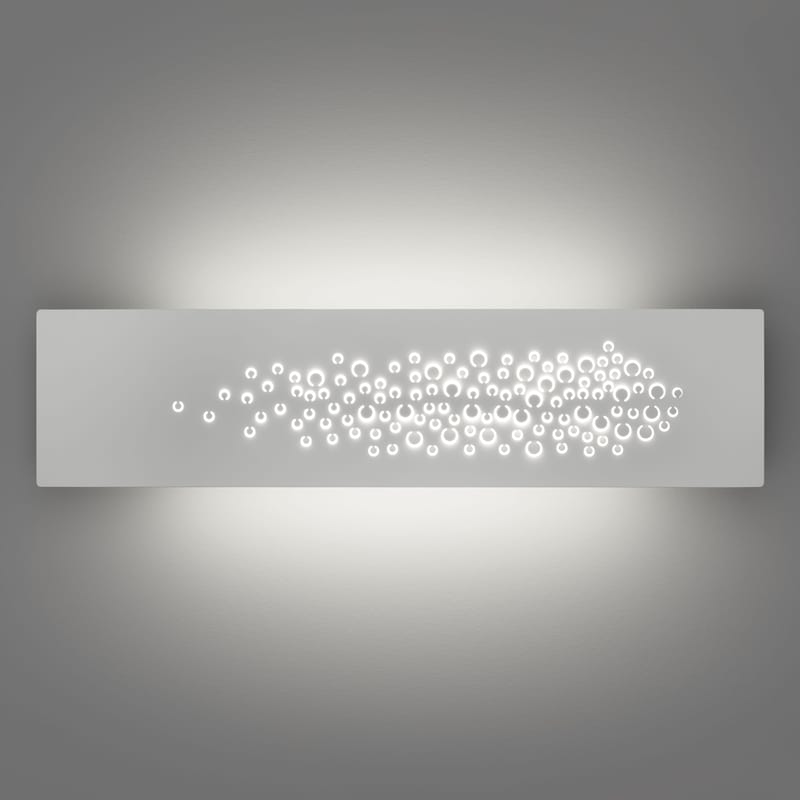 Leuchten - Wandleuchten - Wandleuchte Islet LED metall weiß / Metall - L 45 cm - Artemide - Weiß - bemaltes Aluminium