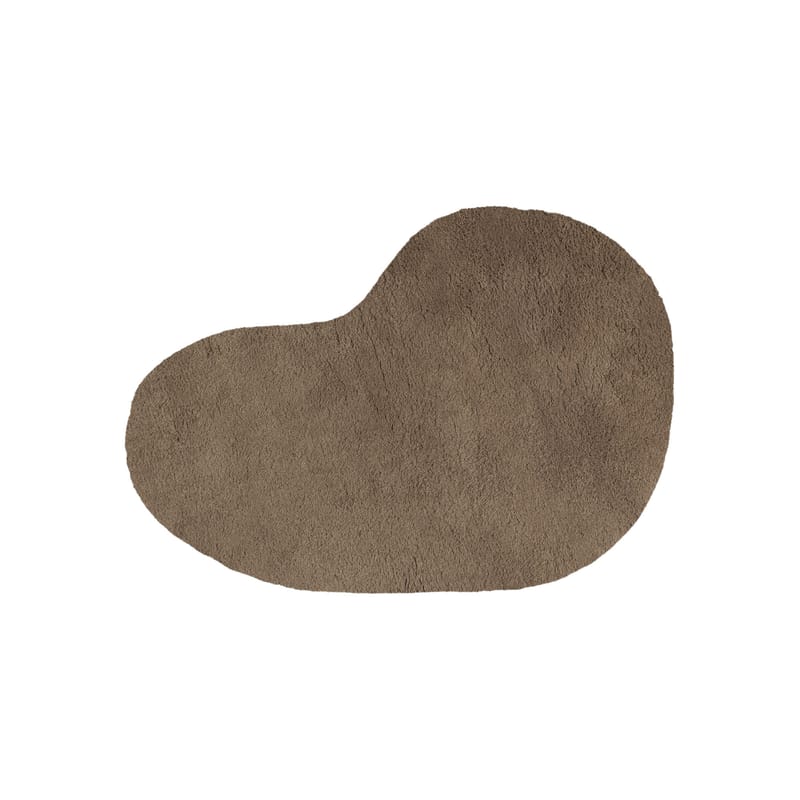 Décoration - Tapis - Tapis Forma Large tissu marron / Laine tuftée main - 175 x 250 cm - Ferm Living - Brun cendré - Laine de Nouvelle-Zélande