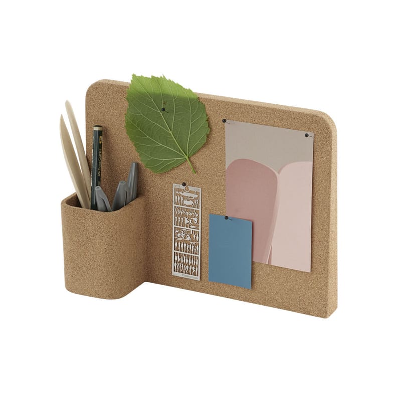 Decoration - Office - Story Memo board cork beige / Pencil pot - Cork - Muuto - Cork - Cork