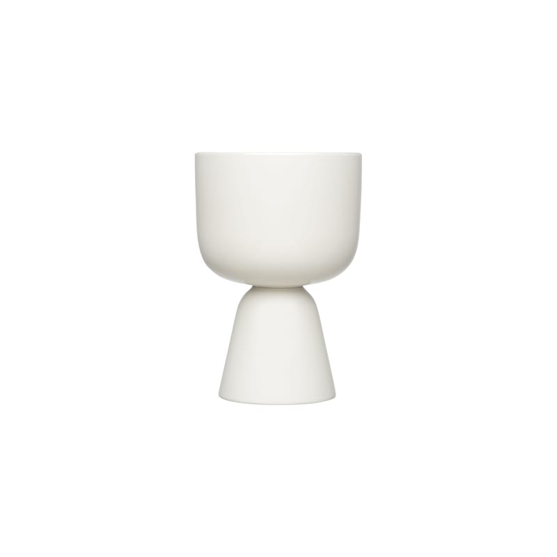 Décoration - Pots et plantes - Pot de fleurs Nappula céramique blanc / Ø 15,5 x H 23 cm - Iittala - Blanc - Céramique