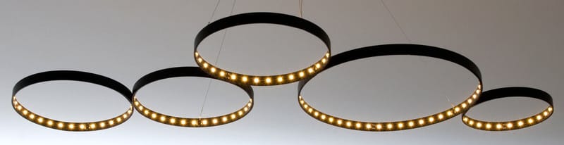 Illuminazione - Lampadari - Sospensione Super8 metallo nero 100 x 50 cm - Le Deun - Noir - Acciaio