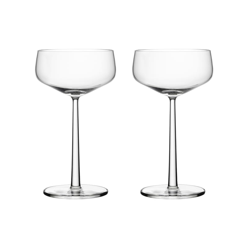 Table et cuisine - Verres  - Coupe à champagne Essence verre transparent / 31 cl - Set de 2 - Iittala - Transparent - Verre
