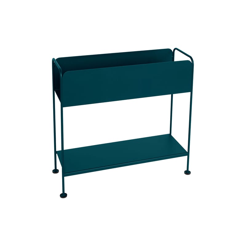 Furniture - Kids Furniture - Picolino Flower-pot holder metal blue / Storage - Metal / L 66 x H 63 cm - Fermob - Acapulco blue - Steel