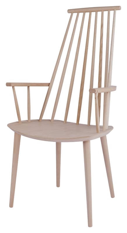 Furniture - Chairs - J110 Armchair natural wood Wood - Hay - Natural wood - Natural beechwood