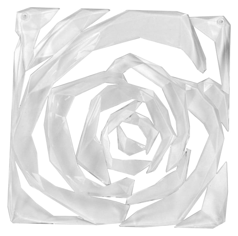 Mobilier - Paravents, séparations - Cloison Romance plastique transparent / Set de 4 - Crochets inclus - Koziol - Transparent - Polycarbonate