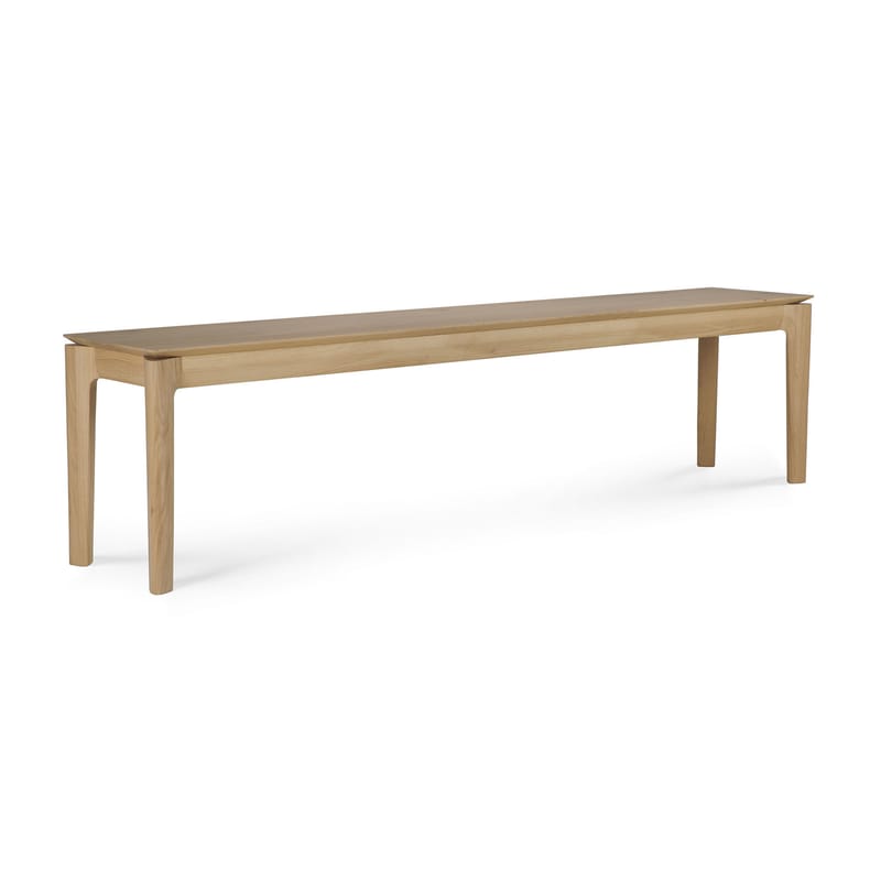 Furniture - Benches - Bok Bench natural wood / L 186 cm - Solid oak - Ethnicraft - Natural oak - Solid oak