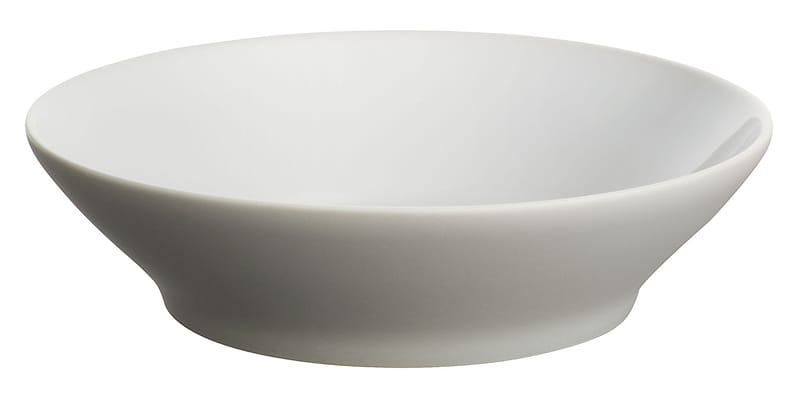 Table et cuisine - Assiettes - Assiette à dessert Tonale   / Ø 18,5 cm - Alessi - Gris clair / intérieur blanc - Céramique Stoneware