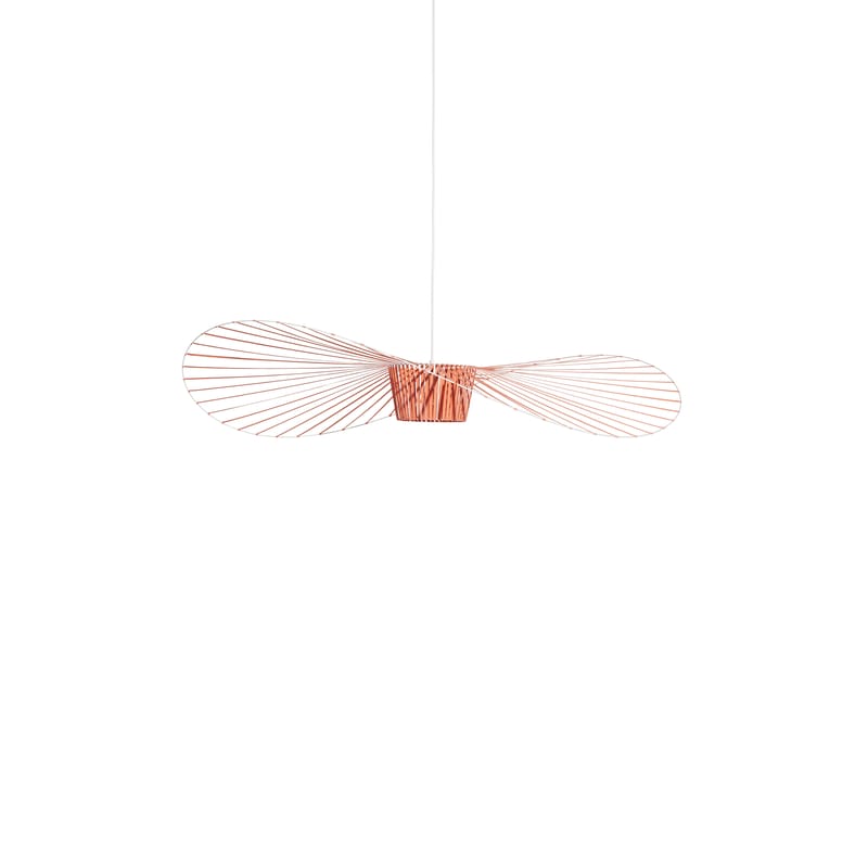 Lighting - Pendant Lighting - Vertigo Pendant plastic material orange / Ø 140 cm - Limited edition - Petite Friture - Coral - Fibreglass, Polyurethane