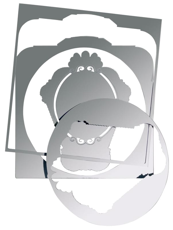 Furniture - Mirrors - 5 mirrors self-sticking mirror plastic material mirror Sticker - Domestic -  - Plastic material