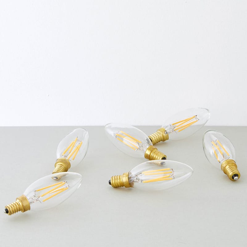 LED-Glühbirne E14 mit Made In von - Design Candle transparent TALA Glühfaden 4W 