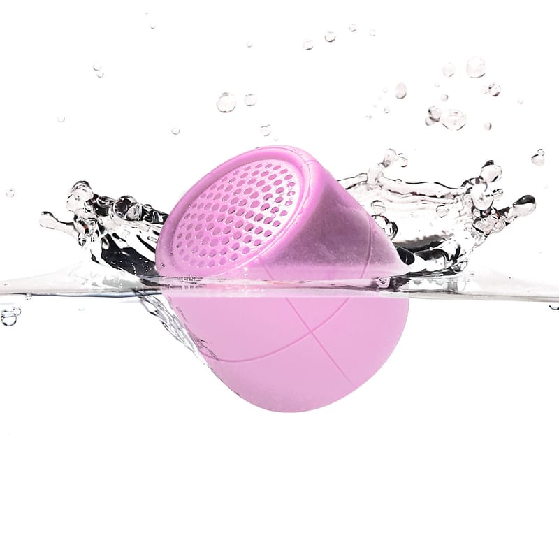 Decoration - High Tech - Mino X - 3W Mini Bluetooth speaker plastic material pink / FLOATING - Wireless - Lexon - Pale pink - ABS, Silicone