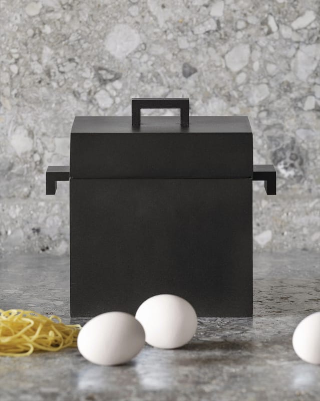 Alessi La cubica Casserole dish black Made In Design UK