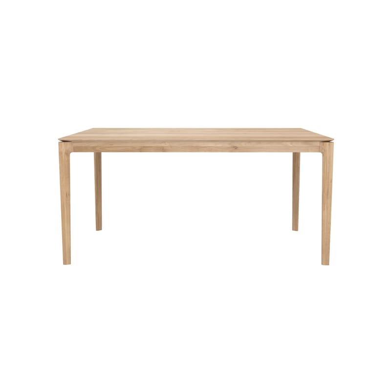Furniture - Dining Tables - Bok Rectangular table natural wood / Solid oak 180 x 90 cm / 8 people - Ethnicraft - 180 x 90 cm / Oak - Oiled solid oak