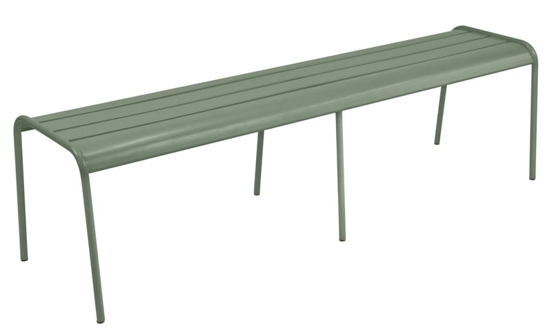 Furniture - Benches - Monceau XL Bench metal green L 160 cm / 3 to 4 seaters - Fermob - Cactus - Painted steel